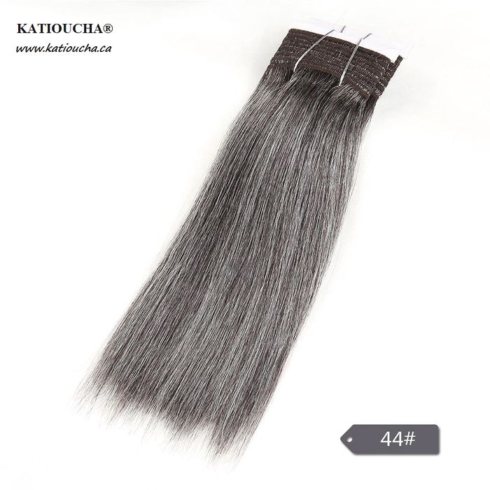 Human Hair Wefts & Weaves Grey Salt n' Pepper #280 #34 #44 #51 from KA