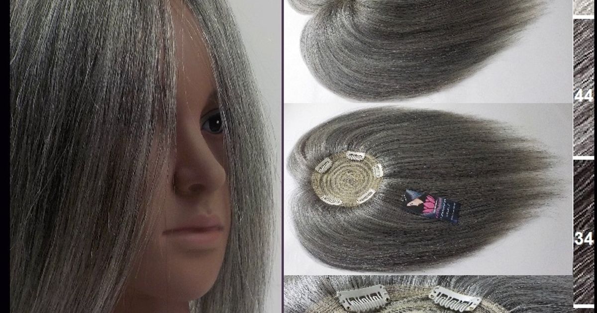 Best Natural Looking ClipOn Hair Topper, Wiglets, Add On Center Toppe