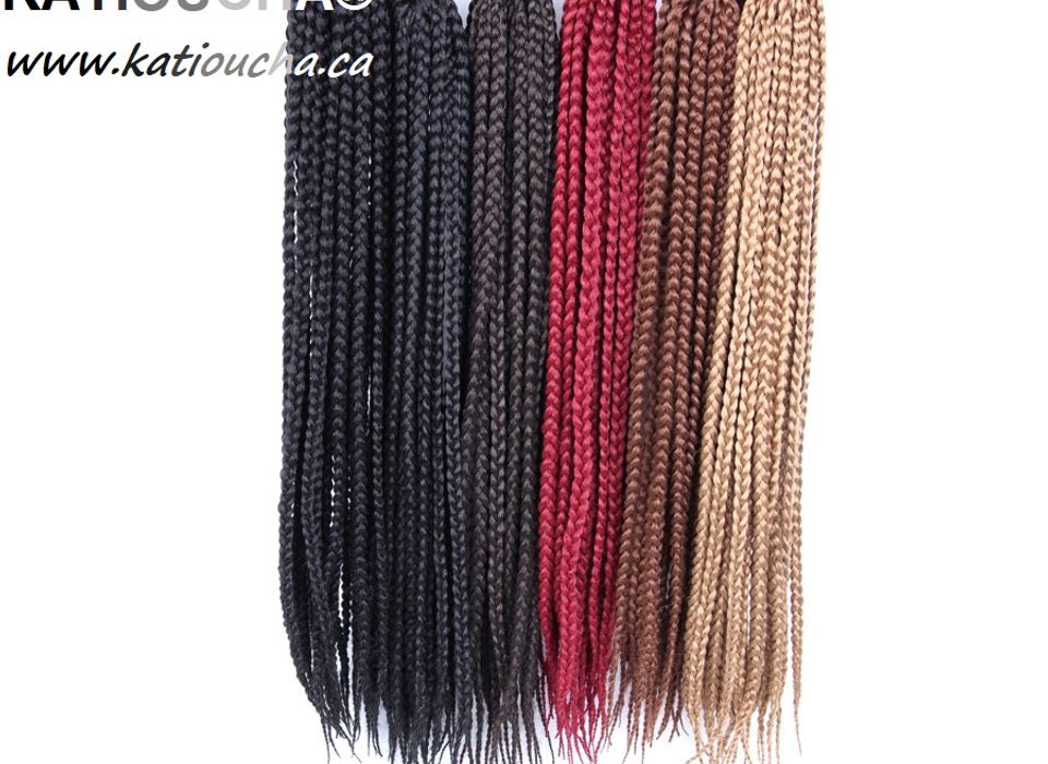 KATIOUCHA® Box Braids Crochet Hair are made of high quality synthetic