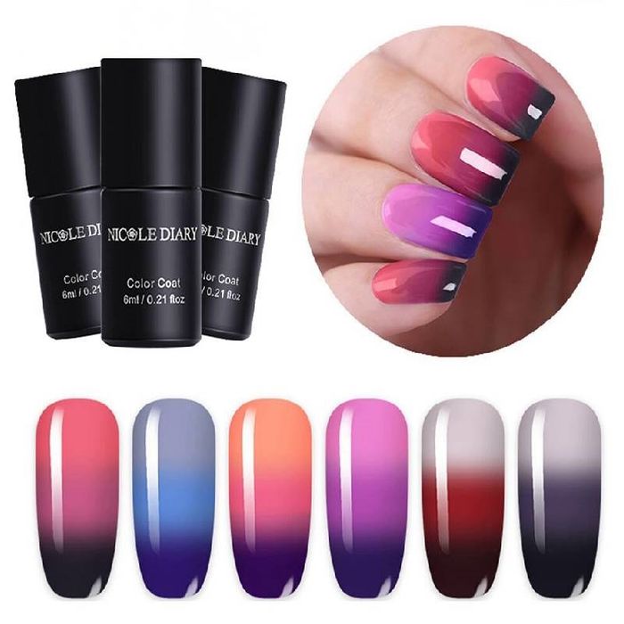 Thermal Nail UV Gel Polish 3 in 1 Color-Changing Temperature - 001