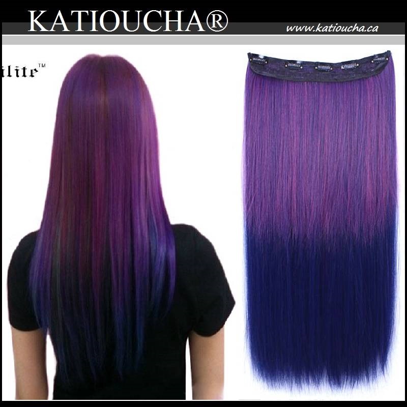 Clip in hair extension Straight hair 60 cm 24