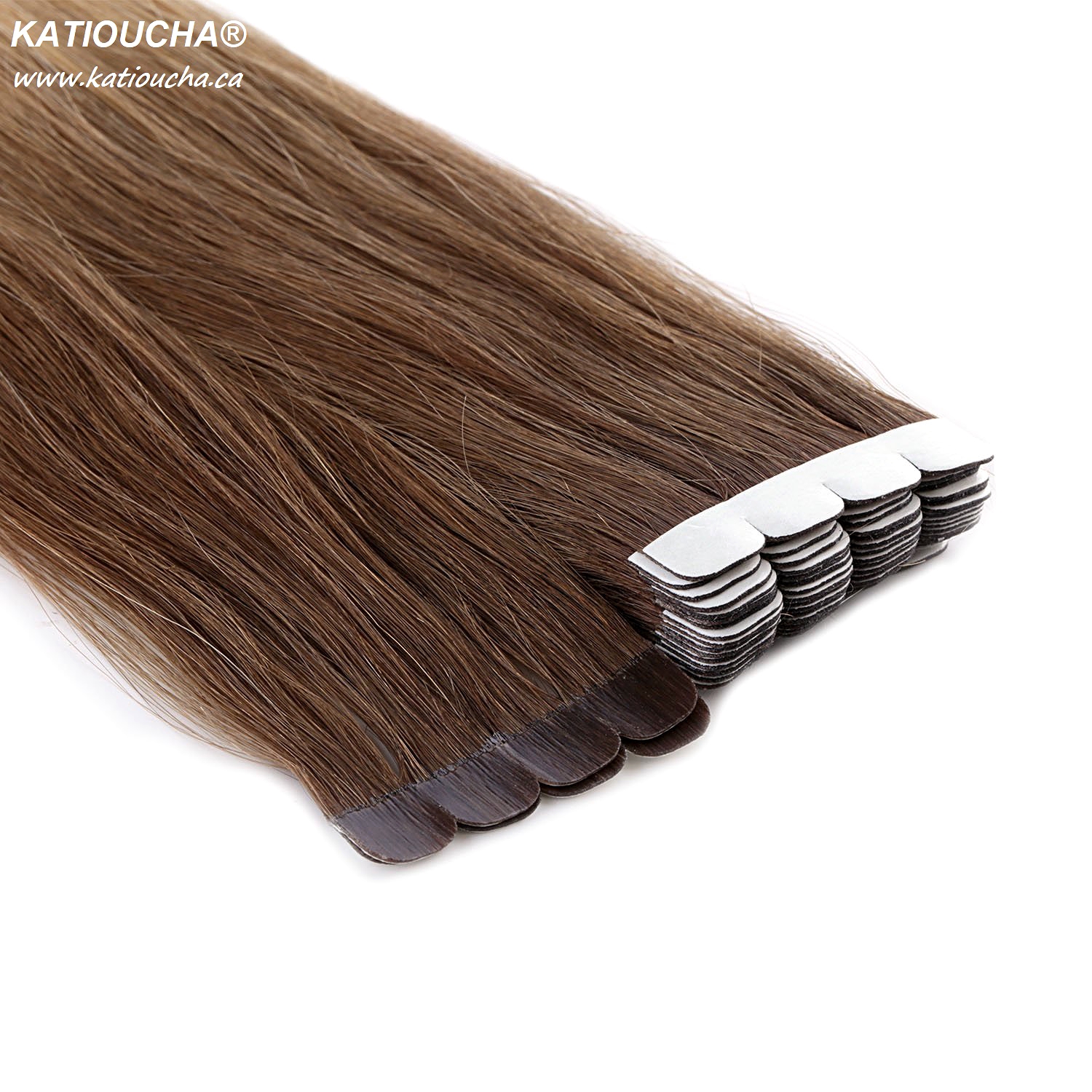 Tape In Hair Extensions - 100% Remy Human Hair / PLATINUM OMBRE