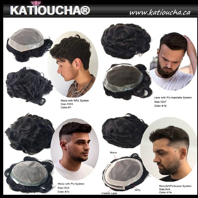 KATIOUCHA offers the best Natural Looking Human Hair Toupee for Men a