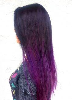 Purple ombre hair straight hotsell