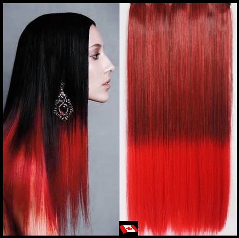 Hair extensions red best sale