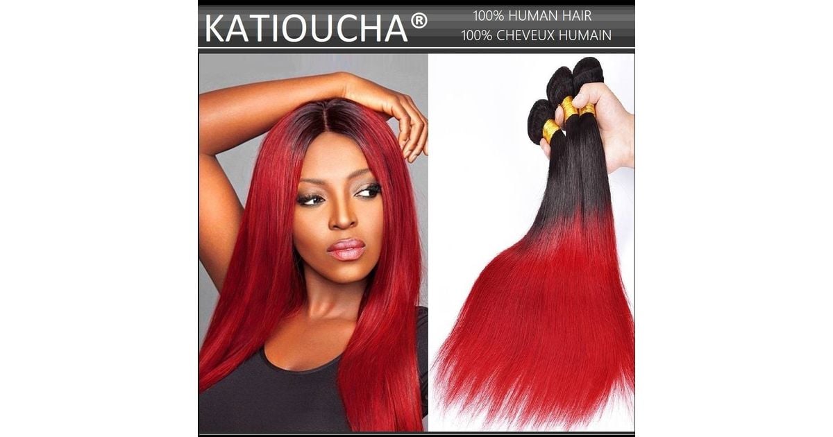 100% Remy Human Hair extensions 8A weft, weave bundle / OMBRE T1B-RE 100% Remy Human Hair extensions 8A weft, weave bundle / OMBRE T1B-RE