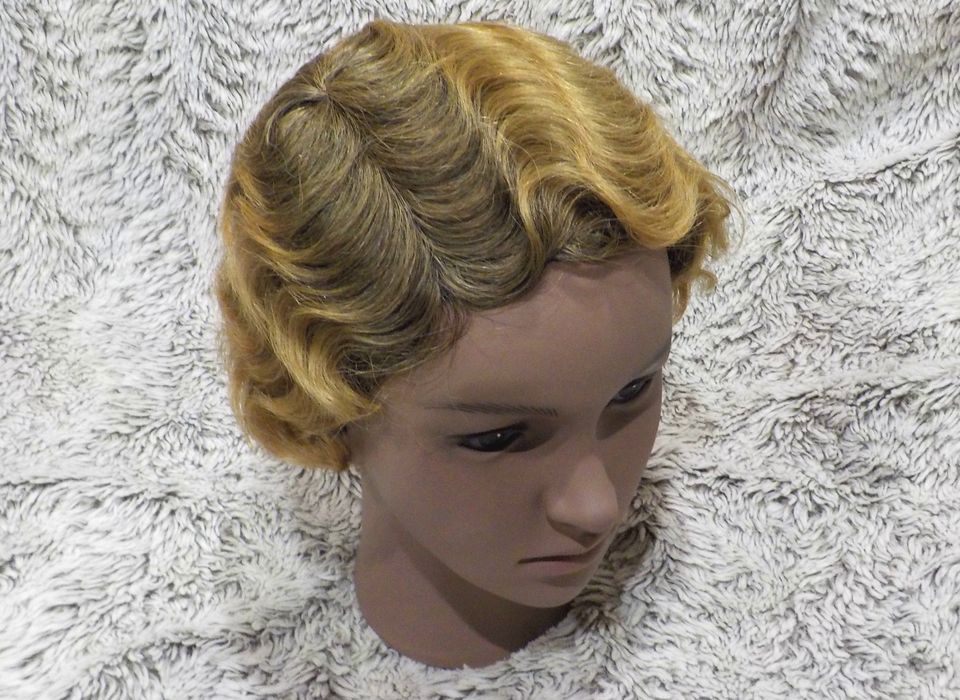 Human Hair Finger Wave Wig