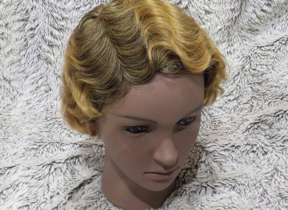 Human Hair Finger Wave Wig