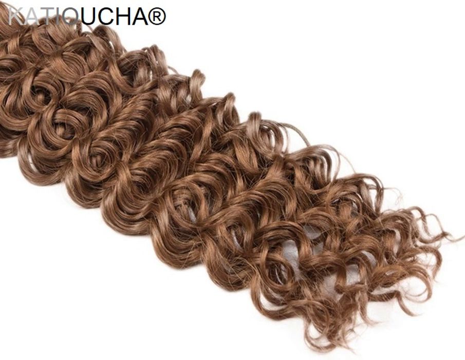 KATIOUCHA® Natural Brazilian Hair Bundles Water Wave 10A Virgin Unprocessed  Human Hair