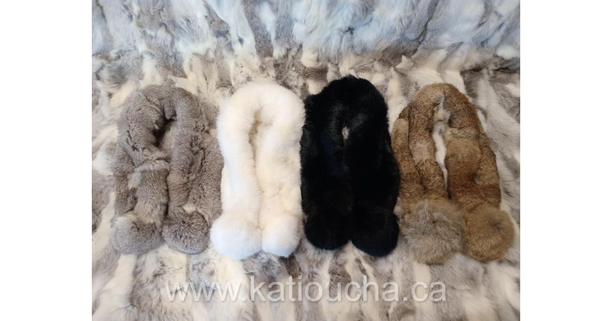 Genuine Rex Rabbit Fur Collars 100% Natural Fur Collars