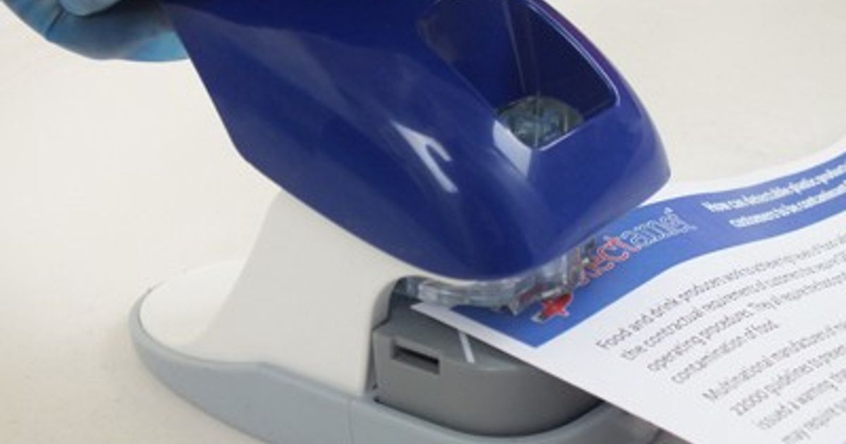 Non Detectable 10 Sheet Staple-Free Stapler