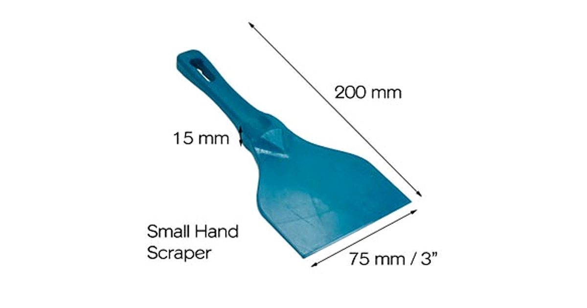 HAND SCRAPERS, METAL DETECTABLE, METAL DETECTABLE