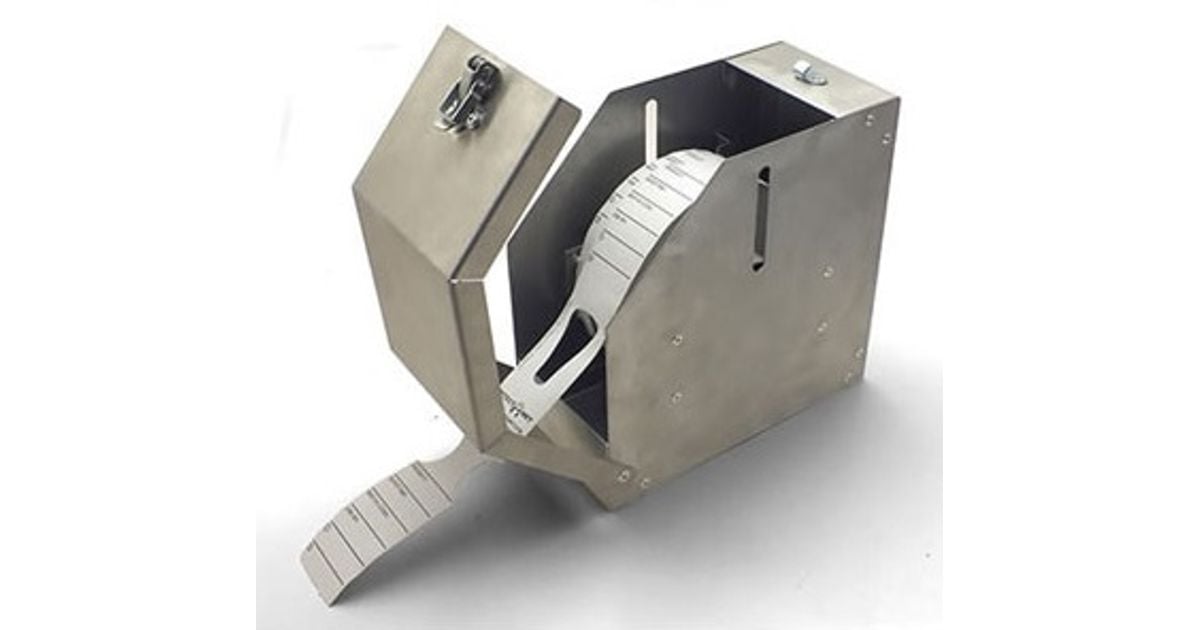 STAINLESS STEEL tag dispenser