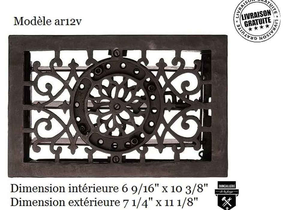 Grilles et registres de plancher antiques