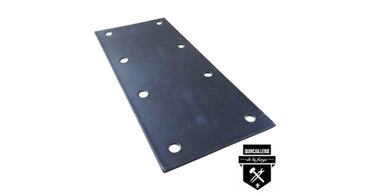 Plaque de renforcement pour poutre de bois en fer robuste quincailler Plaque de renforcement pour poutre de bois en fer robuste quincailler