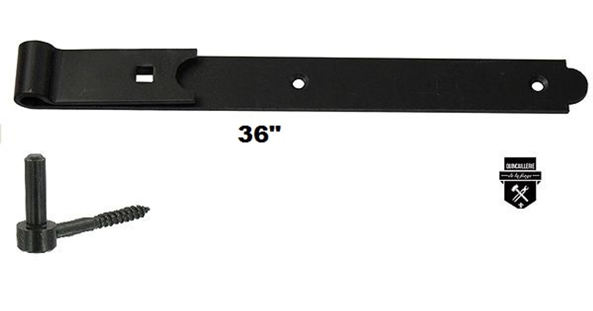 Penture de porte de grange/batiment de ferme en acier très robuste 36 Penture de porte de grange/batiment de ferme en acier très robuste 36