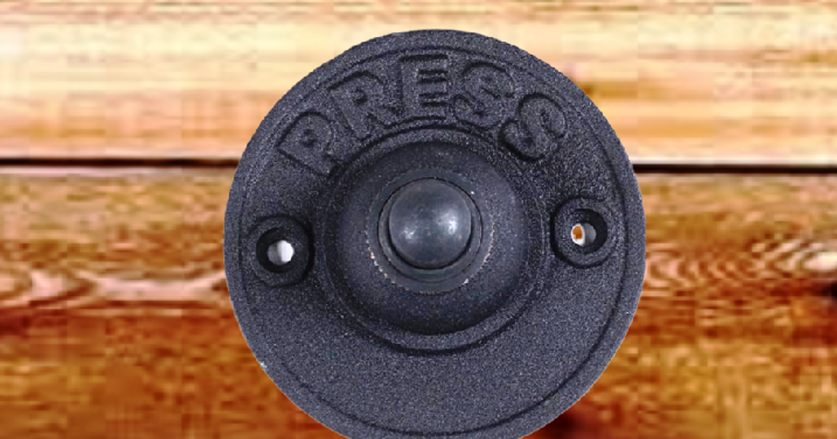 5 bouton poussoir de sonnette sur support marbre - Ancienne