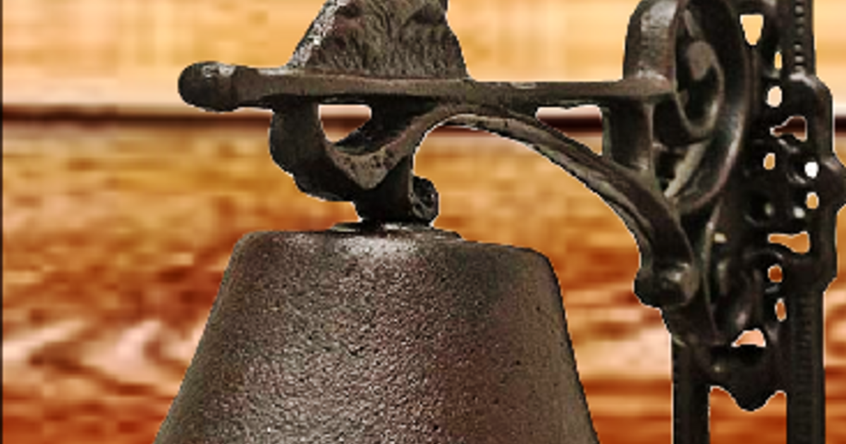 Cloche de fonte |Cloche fer forgé|quincaillerie de la forge